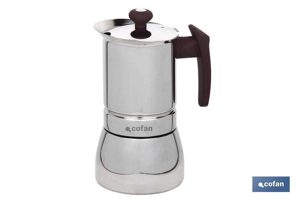 CAFETERA ITALIANA 6 TAZAS ACERO INOX