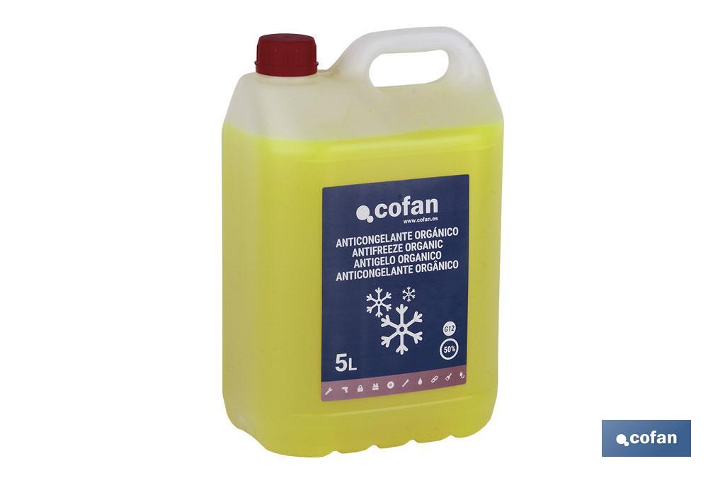 ANTICONGELANTE G-12 50% ORGÁNICO AMARILLO 5 L