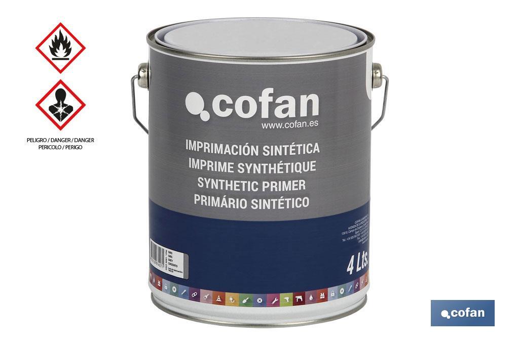 Imprimación Sintética | Color Gris y Blanco | Tamaño de 750 ml o 4 L