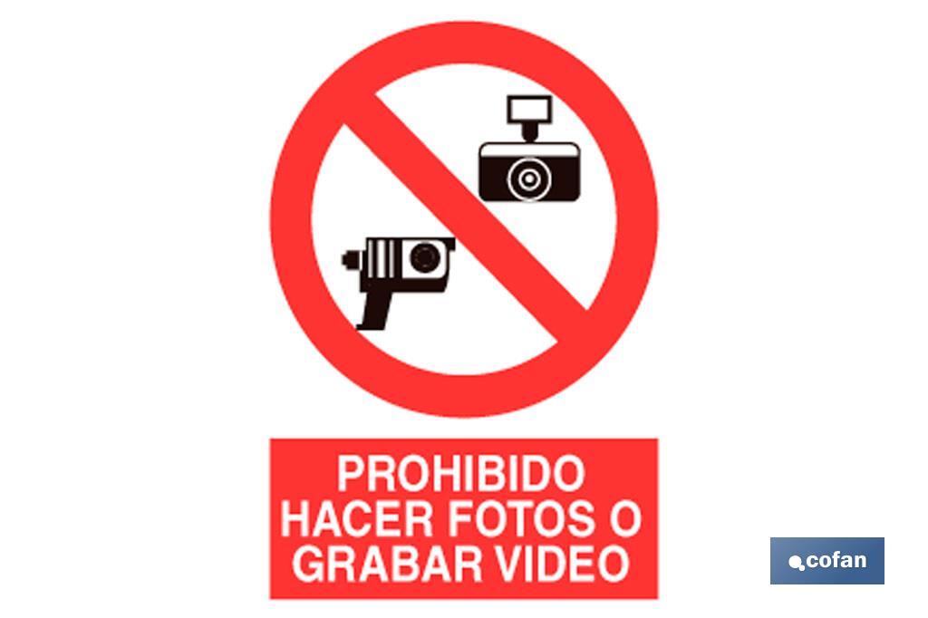 Prohibido fotos y video